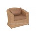 Кресло плетеное из полиротанга Комфорт (Rest-1512) шоколад и мелаж - Restor®