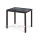 Стол плетеный из полиротанга Галант - К 900 тонированное стекло - Restor®