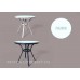 Стол плетеный из полиротанга Блюз круглый 800 стекло с аппликацией - Restor®