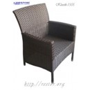 Кресло плетёное Klasik-1505, техноротанг (искусственный ротанг), всесезонное, для летней площадки, террассы....