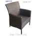 Плетёное кресло Klasik-1505, Техноротанг (Искусственный ротанг), Всесезонное, для летней площадки, террассы....