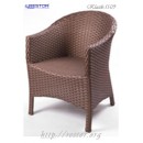 Кресло плетёное Klasik-1509, техноротанг (искусственный ротанг), всесезонное, для летней площадки, террассы....